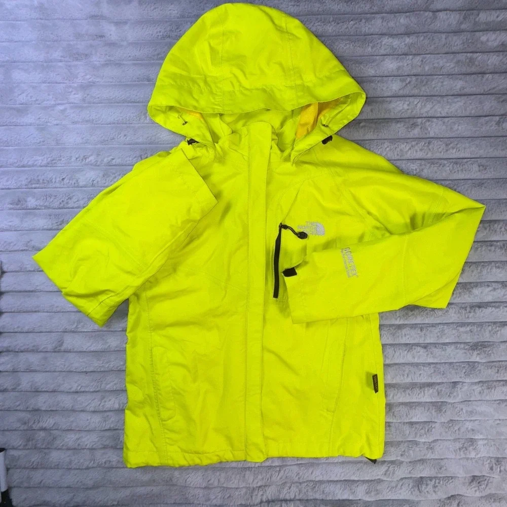 The North Face Jacket Mens XS Gore-Tex Performance Shell Neon Yellow‎ Rain Coat